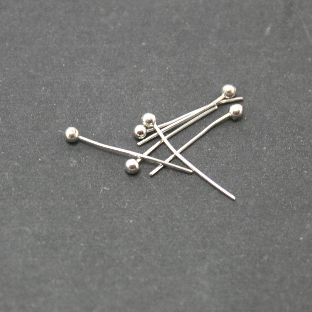 100 Round Head Ball Pins for DIY Jewelry Making and Earrings