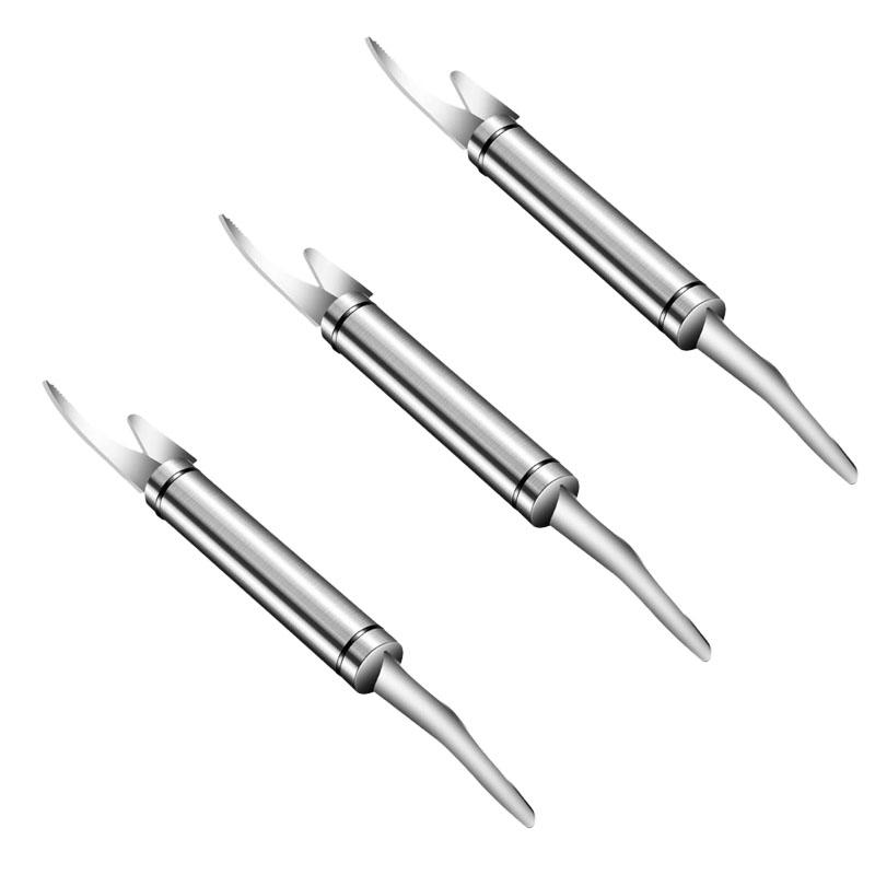 1/2/3PCS Multifunctional Fast Shrimp Peeler Stainless Steel Fish Scales Scraper Shrimp Line Cleaner Cut Tools Kitchen Accessories