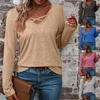 2024 Women's V-neck Zipper Print Short Sleeve Loose T-shirt with European & American Style