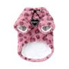 Soft Plush Cats Sweater Leopards Pattern Pet Outfit for Gentle Wear and Winter Warmth Protecting