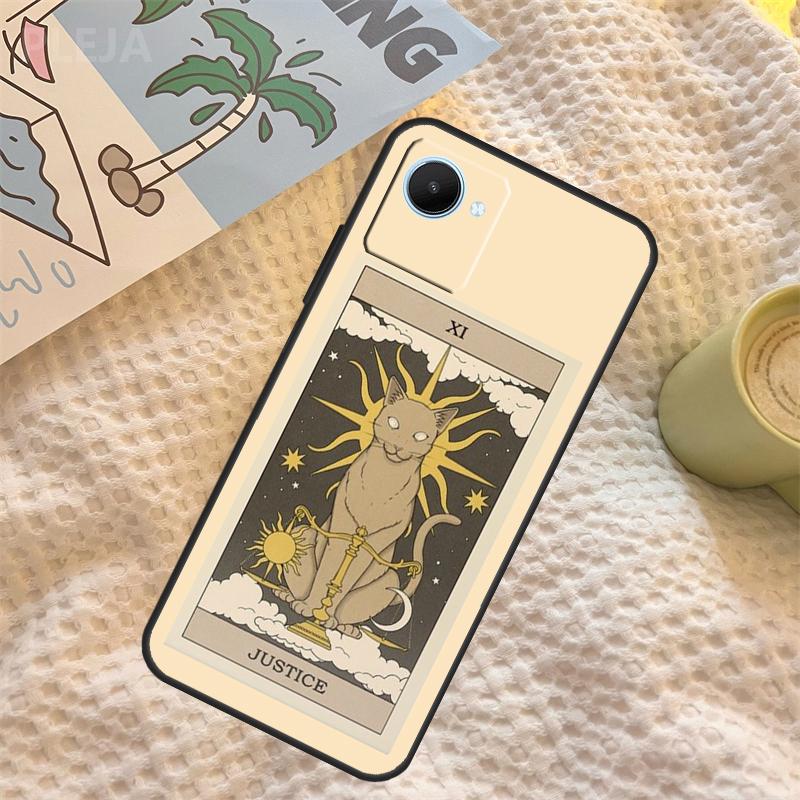 The Empress Tarot Cat Art Print Case For Realme C71 C75 C61 C53 C55 C33 C63 C51 C65 C67 11 12 13 14 Pro Plus GT6 GT7 15 Pro