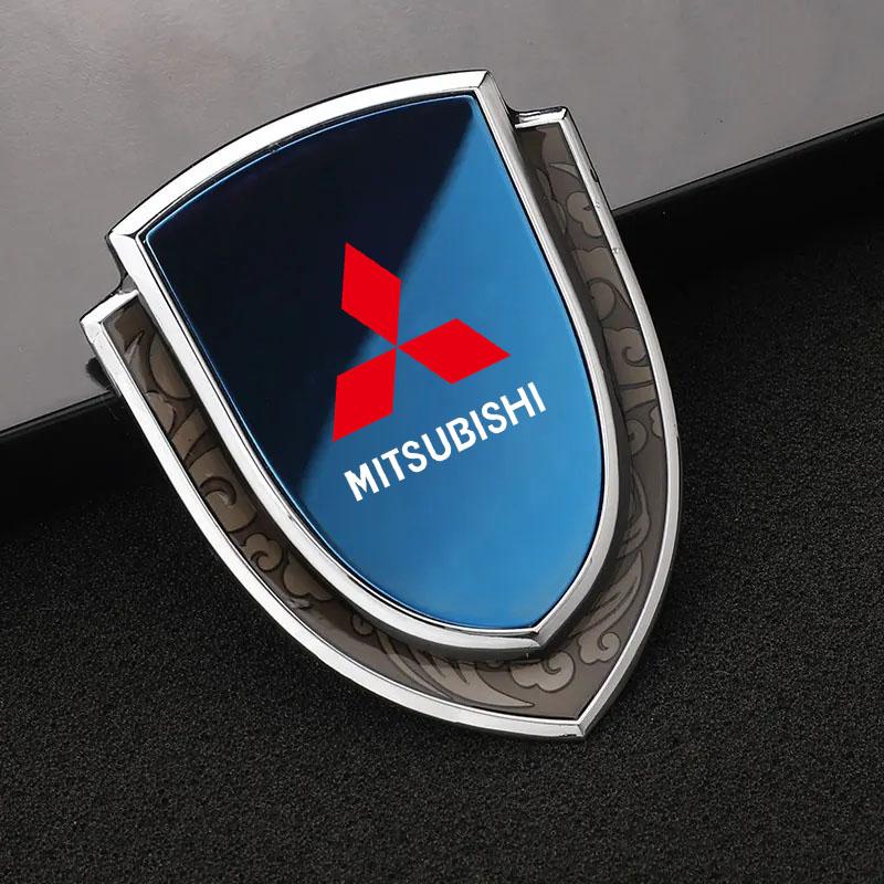 3D Metall Styling Karosserie Kotflügel Dekoration Schild Aufkleber für Mitsubishi L200 ASX Pajero Sport Outlander LANCER EX Colt RALLIART