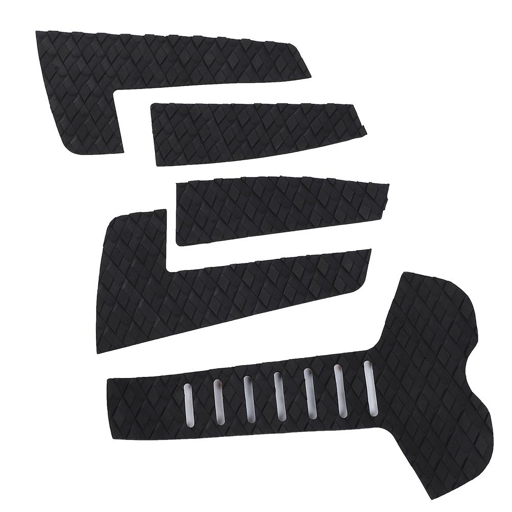 Surfboard Traction Pads Surf Pads EVA Tail Deck Grip AntiSlip Surf Traction Pad(5pcs Black )