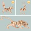 3D Wooden Small Toy Assembly Kit Lovely Animal Assembly Puzzle Mini Model Children Toy Handicraft Accessories Developmental Toys