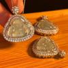 Natural Jadeite Buddha Pendant, Real Shot.