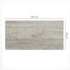 Vinyl Protective Pad for Workplace, Wooden Texture, 100x50 Cm