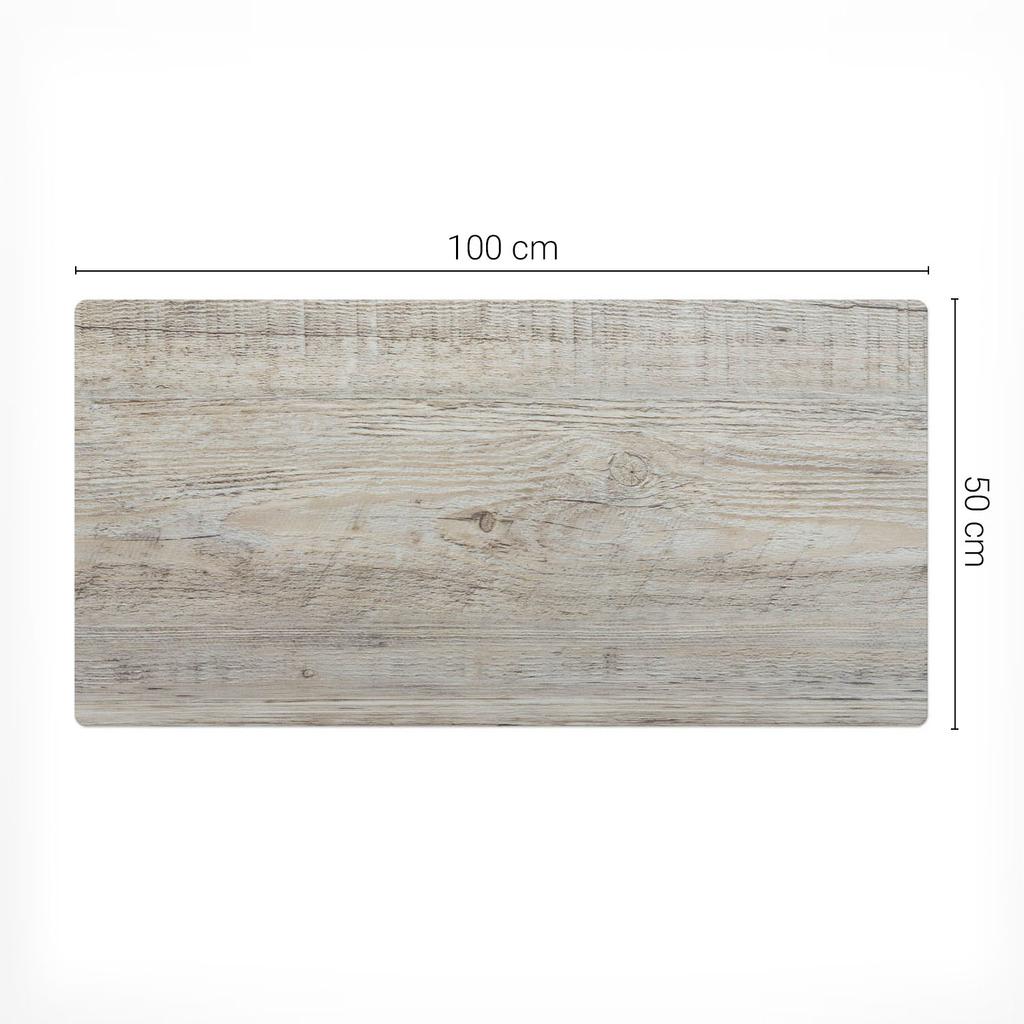 Vinyl Protective Pad for Workplace, Wooden Texture, 100x50 Cm