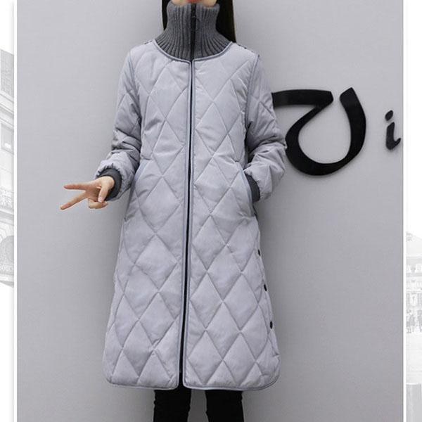 Women's Over-the-knee Jackets, Women's Down Jackets, Mid-length, Large-size Loose and Thick Cotton Jackets