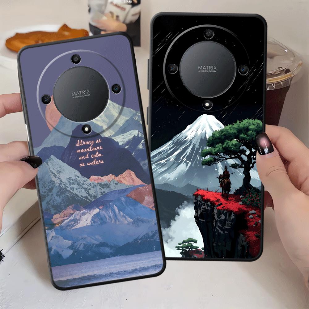 Creative Mountain Peak Art Case for Honor 90 X5b 70 X6 X9a Magic5Lite 8X X7 200 400 Lite X8 Funda Phone Cover