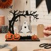Window Display Ornaments Funny Halloween Desktop Swing Decor, Spooky Home Decor for Living Room Table Decorations Tabletop, Gothic Fall Themed
