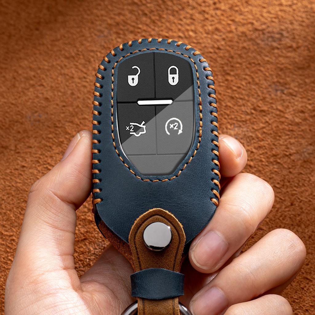 Auto Key Fob Cover Fit For Maserati Levante Ghibli Quattroporte Gt Granturismo Grancabrio Genuine Leather Case Housing Remote Protector Auto