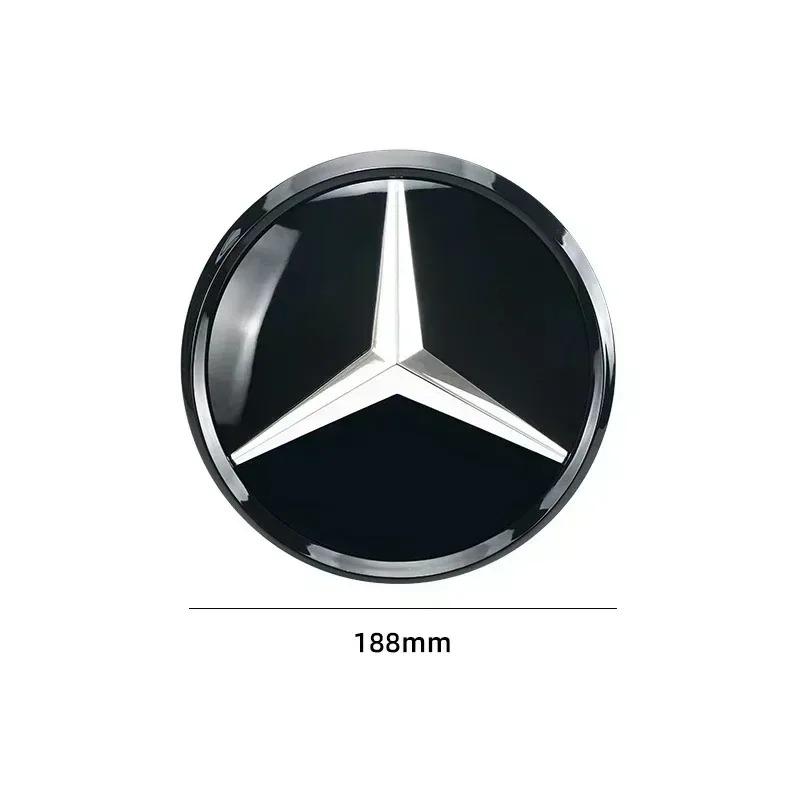 3D 188mm Front Grille Star Logo Emblem Badge For Mercedes-Benz C Class 2014-2018 GLC Car Emblems JT1