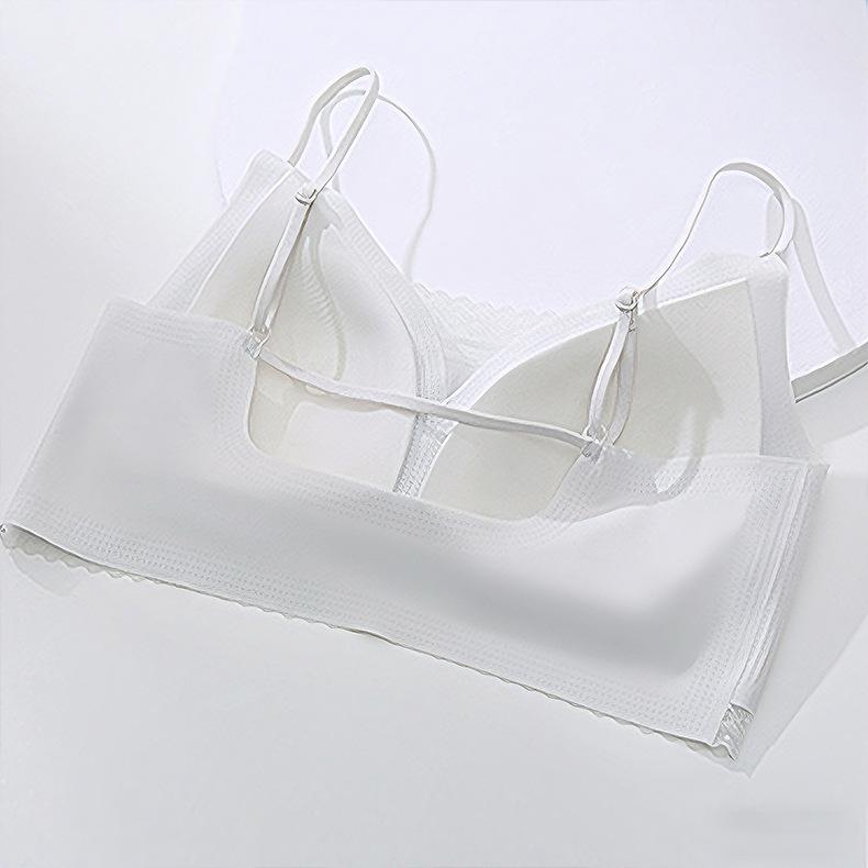 New Bra Upper Support Comfortable Breathable Fixed Cup Beautiful Back Thin Shoulder Strap Bra