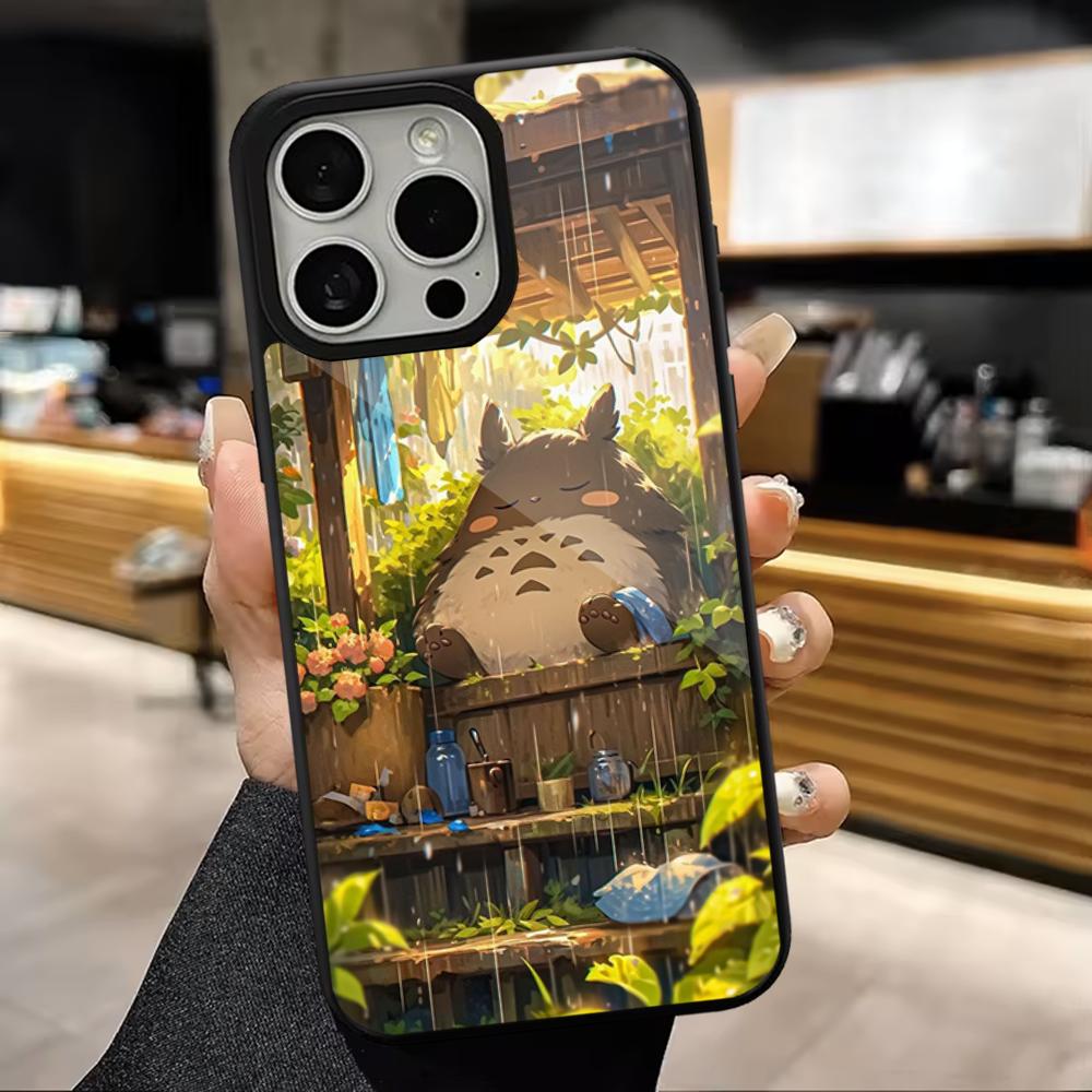 Anime T-Totoro-ES Cute Phone Case For iPhone 16,15,14,13,12,11,Pro,Max,Plus,Mini,Magsafe,Magnetic Wireless Charging Case