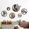 Neue Lochansicht Katze Hund 3D Wandaufkleber Badezimmer Toilette Kinderzimmer Dekoration Wandtattoos Aufkleber