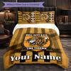 Hull FC Customized Name Text Bedding Set, 1 Duvet Cover & 2 Pillowcases Personalized Bedroom Gift