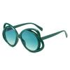 Trendy Floral Sunglasses For Women Girl Fun Fashion Flower Glasses Rave Sunwear Luxury Designer Party Sunglasses Uv400
