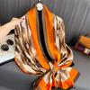 Simulation silk scarf brocade beauty size long scarf large ring chain new letter thin shawl premium silk scarf