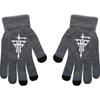 Burn Heretic Inquisition 4 Anime Online Game Peripheral Gloves Gray Full Finger Autumn and Winter Warmth and Cold Protection