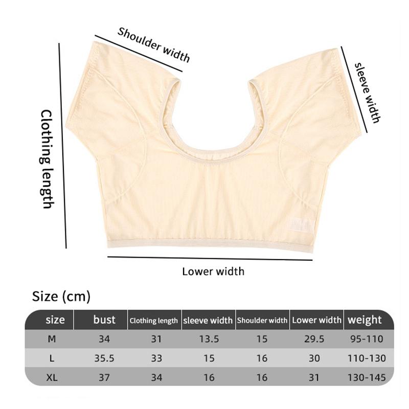 T-Shirt Shape Sweat Pads Washable Underarm Armpit Sweat Pads Reusable Perfume Absorbing Guards Shield Deodorant For Women
