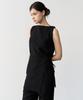 BIBYSEOB Linen Sleeveless Blouse Black [T62]