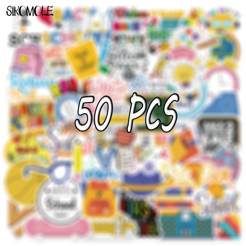 10 30 50PCS Cartoon School Season Stickers Student Supplies DIY Toys Luggage Skateboard Diary Laptop Decals Graffiti Sticker F5