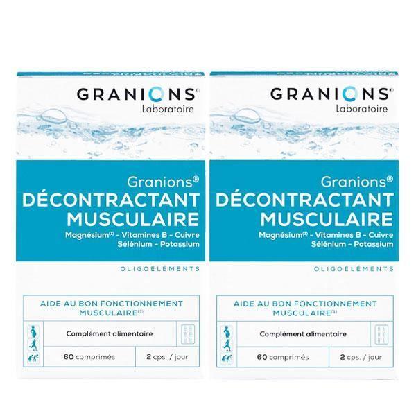 Granions Décontractant Musculaire Lot De 2 X 60 Comprimés