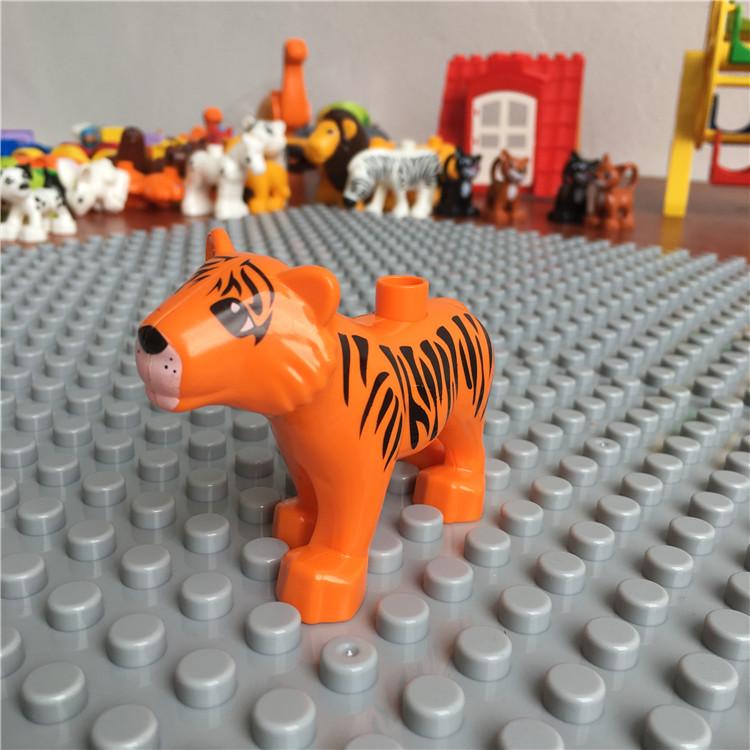 Gegele Lego-Compatible Building Blocks: Large Particles & Small Animal Accessories - Ocean, Zoo, Dinosaur Educational Toys