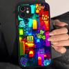 Cover per Telefono Opaca Traslucida Geometry Dash Per iPhone 15 16 Pro Max 11 12 13 14 XS XR X Plus 16E