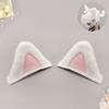 Motorcycle Helmet Cat Ear Plush Patch with Tail for Snowboard Ski Helmet