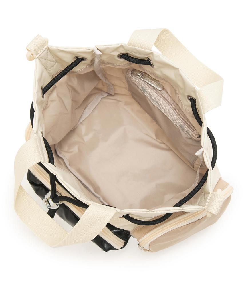 CONV DRAWSTRING CRSSBDY/1511/Beige/Black Shine/Meringue