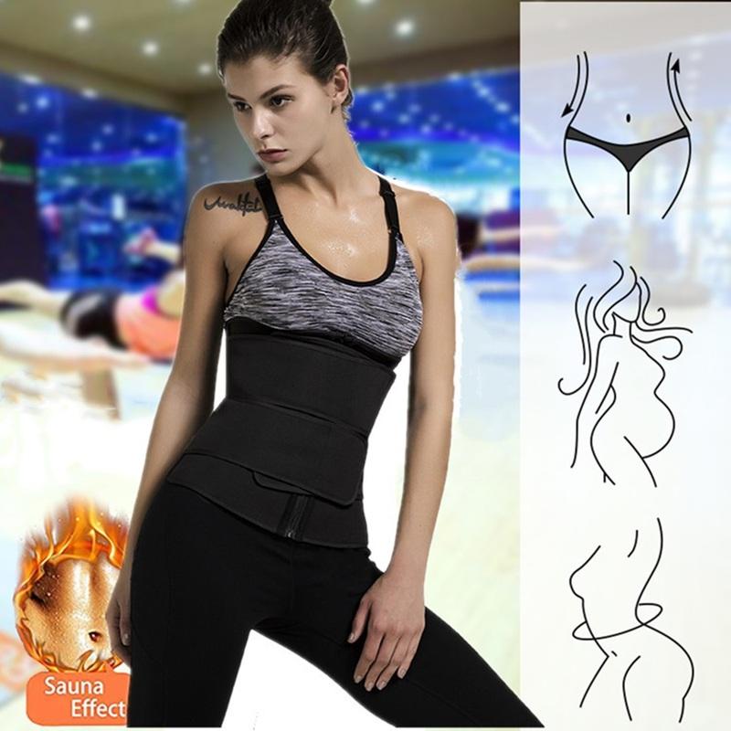 1 szt. Trener Talii Wyszczuplający Body Shaper Pas Fitness Odchudzanie Spalanie Tłuszczu Pas Sportowy Trymer Potu Treningowy Cinchers Kształtujący