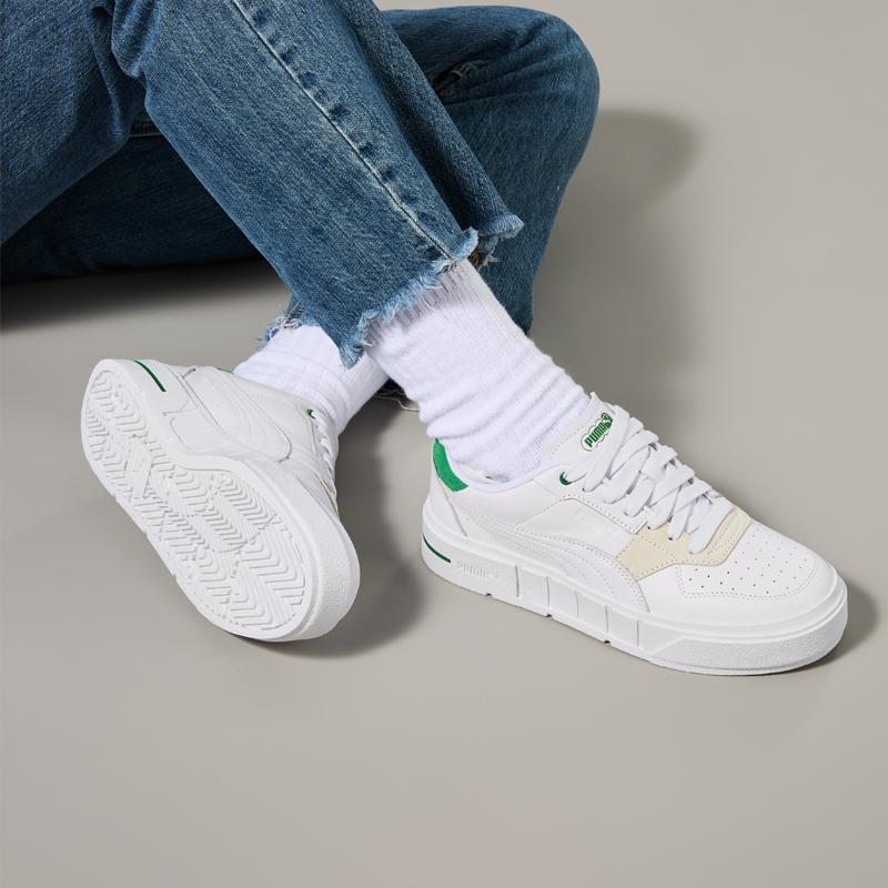 Puma Cali Court Match White Archive Green Women Sneakers 393094-01