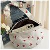 1pc Women'S Crossbody Bag Lightweight, Versatile, And Fashionable Cherry Print Waist Bag Featuring a Zipper Closure And an Adjustable Strap