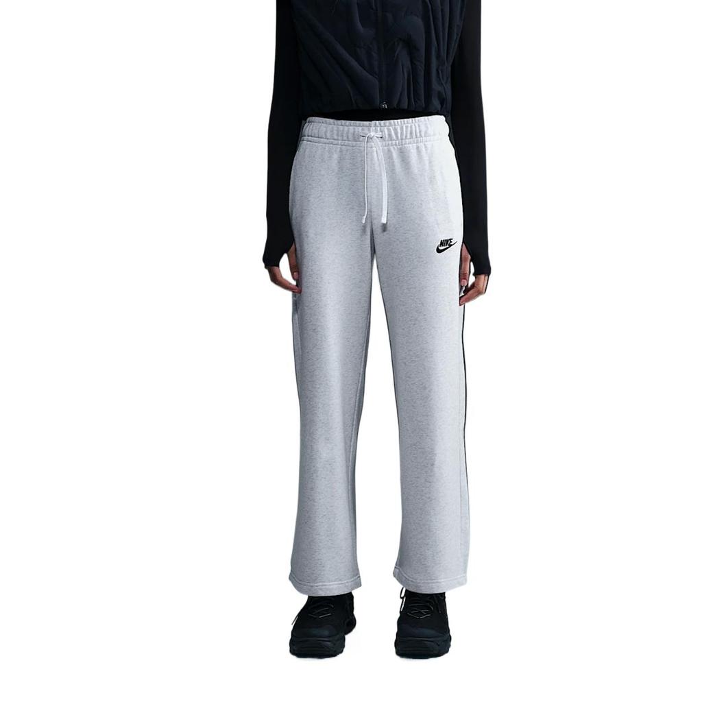 Nike Sportswear Club Durable Comfortable Fashionable Versatile Wide-Leg Knit Sports Pants Women bottoms Gray FB2728-051