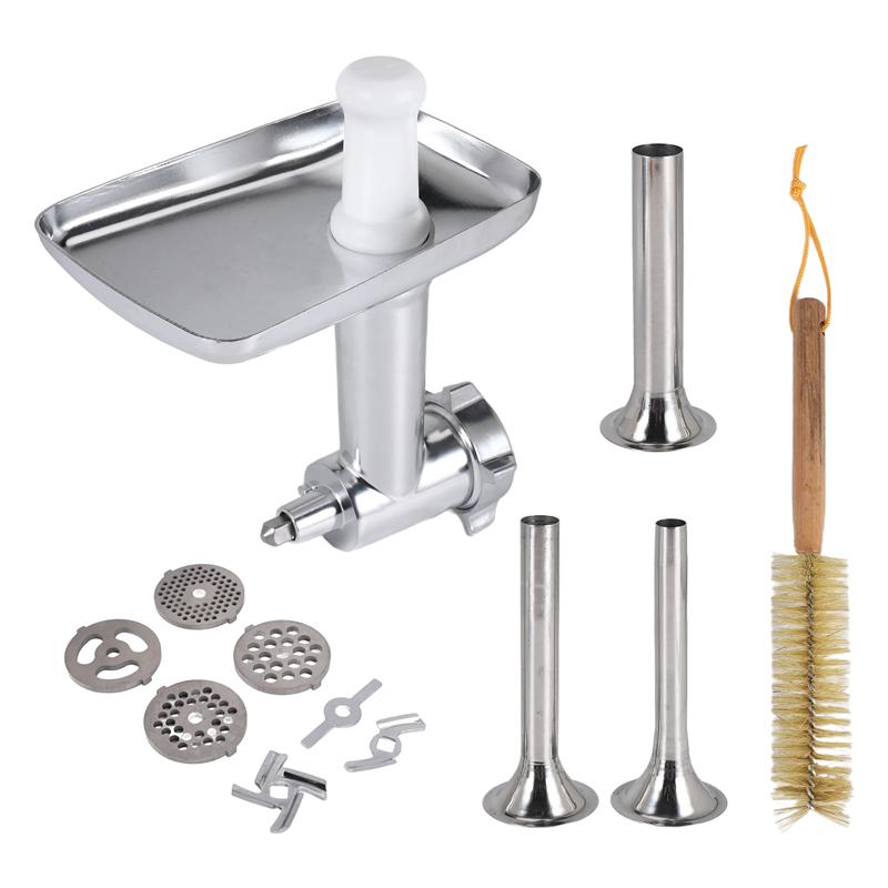 Practical-1 Set Metal Food Grinder Attachment For Kitchenaid Stand Mixers, Meat Grinder Attachment Included