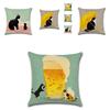 Classic Cat Design Pillow Cushion Cover For Bedroom And Living Room Decor