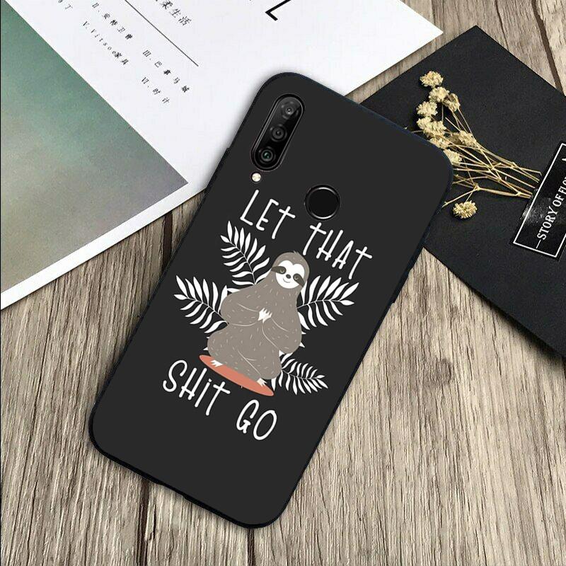 Cute Lovely Cozy Sloth Animal For Huawei Nova 5T 9 10 SE 7i 8i 11i 12i Y73 Y90 Y70 Y72 Y61 Y91 P60 Pro P40 P30 Lite Case