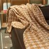 OEING Knitted Houndstooth Blanket