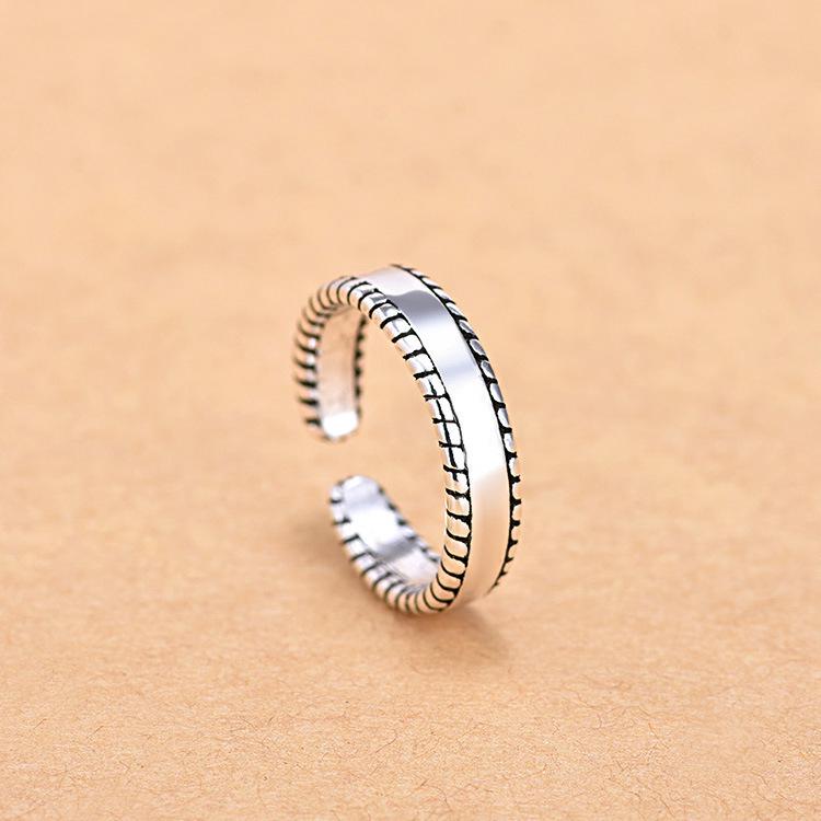 Opening Vintage Ring Female Simple Cold Wind Adjustable Index Finger Ring Small Fresh Personalized Finger Ring