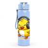 1PC Duckling With Headphone 750ml Color Plastic Sports Water Bottle Leakproof Flip Straw Lid Suitable for Sports Office Home Use