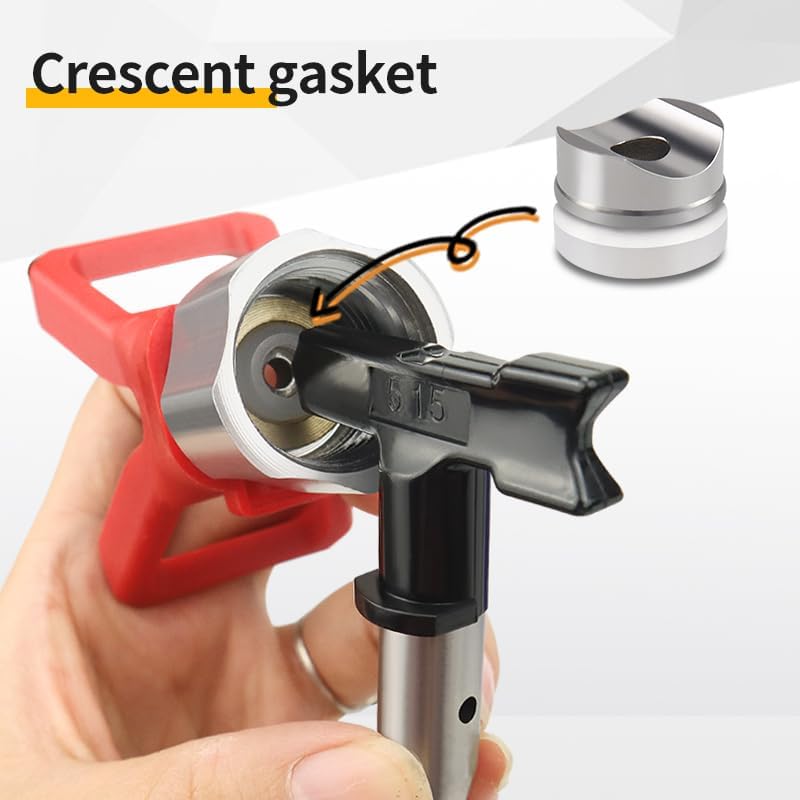 Reversible Seal Tip Gasket for Airless Paint Sprayer Replace 246453 Compatible with Graco Airless Spray Nozzle Copper + Nylon Seal Replacement