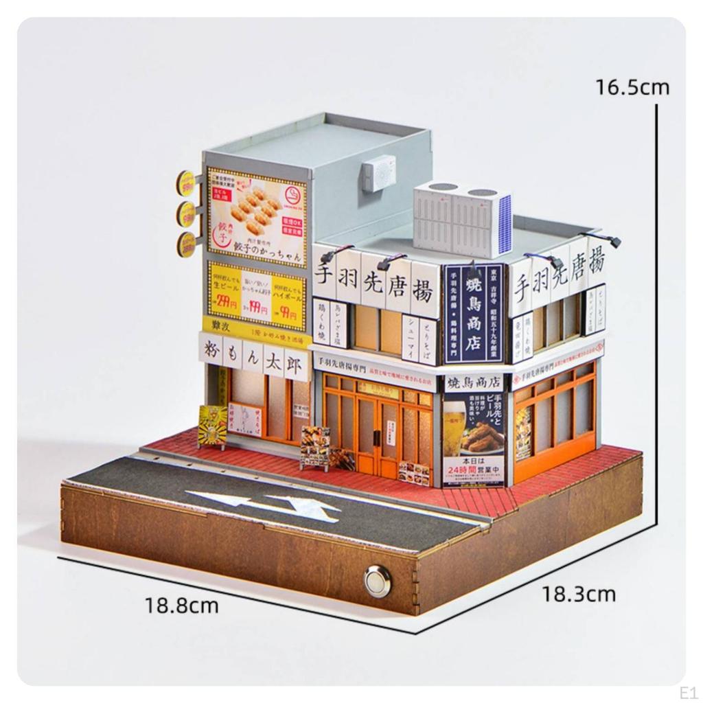 Street Scenery Model Kit 1:64 Scale Yakitori Shop Miniature Hobby Set