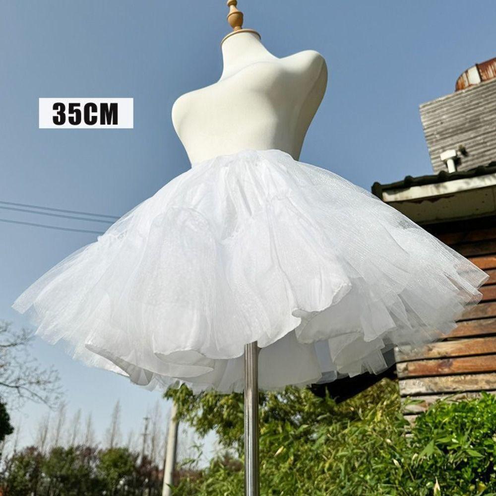 Soft Mesh Lolita Petticoat 30/35/40/45cm Ball Gown Underskirt Tutu Puffy Skirt  Cosplay Wear
