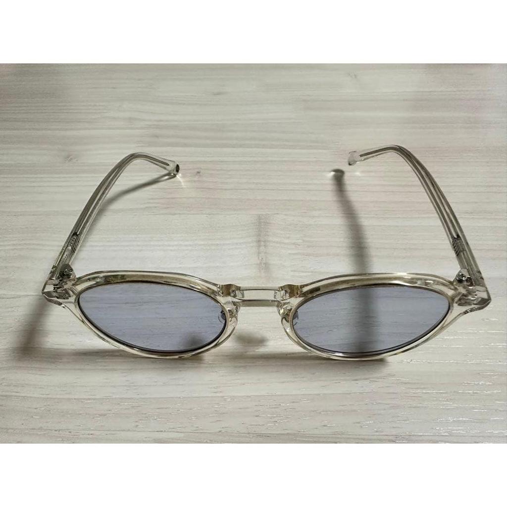 Used OWNDAYS clear frame round sunglasses