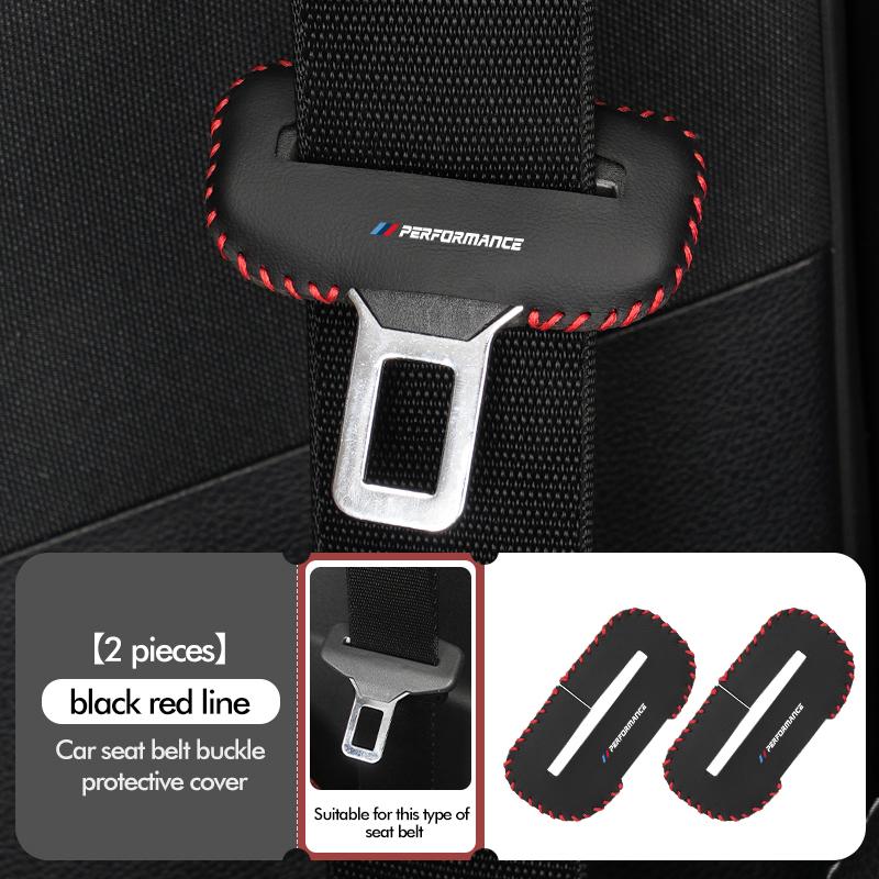 1/2/5pcs Auto Leather Belt Buckle Protector Durable Guard Cover For BMW E93 F10 F20 F30 F40 F15 F25 F26 F31 F49 F86 M3 M5 X3 E90