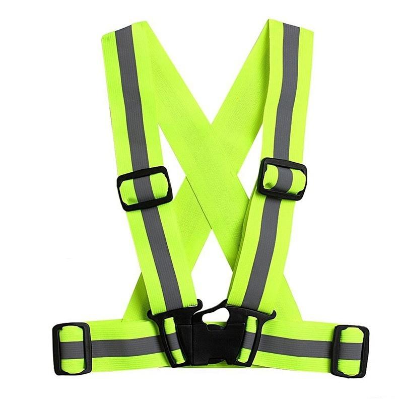 Reflective Adjustable Safety Security High Visibility Vest Gear Stripes Jacket
