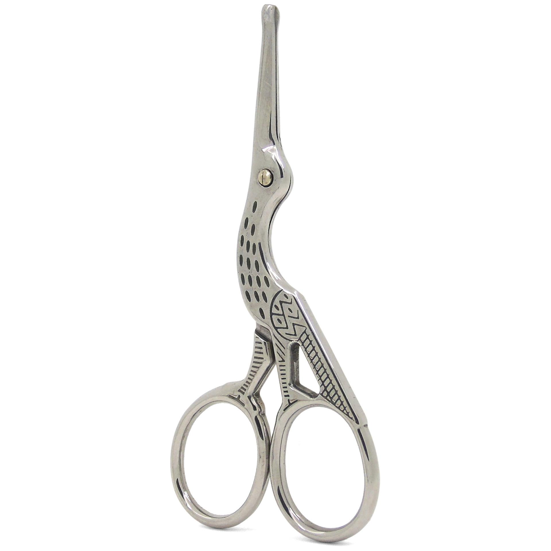 

Винтажные классические ножницы для вышивки из нержавеющей стали, инструменты для дизайна ногтей, аист, журавль, инструменты для рукоделия серебряный