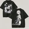 Nier Automata Gewaschenes T-Shirt Anime Liebhaber Harajuku Neues Modell Unisex Übergroß Vintage Locker Streetwear Kurze Ärmel Paare Weich