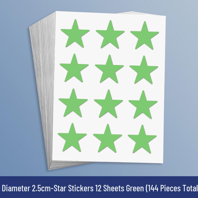 Yellow Star Reward Stickers for Kids - Smiley Face for Self-Discipline & Praise In Elementary School